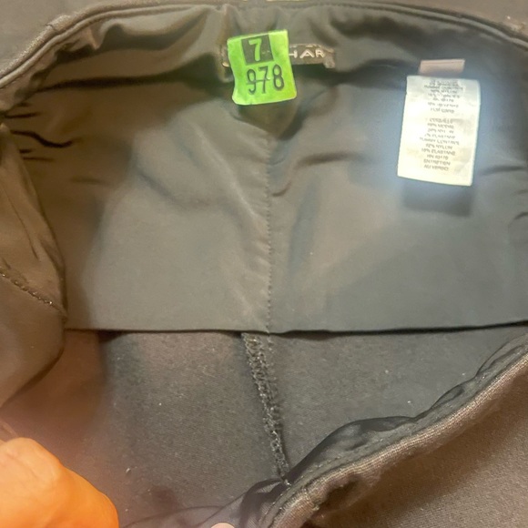 T Tahari High Waist Ponte Knit Leggings in black tummy control 6556410 SZ small - Picture 12 of 13